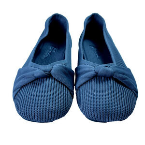 Bacia Flats Shoes Women's Size 8 Gray Knit Comfortable Washable Casual Ballet